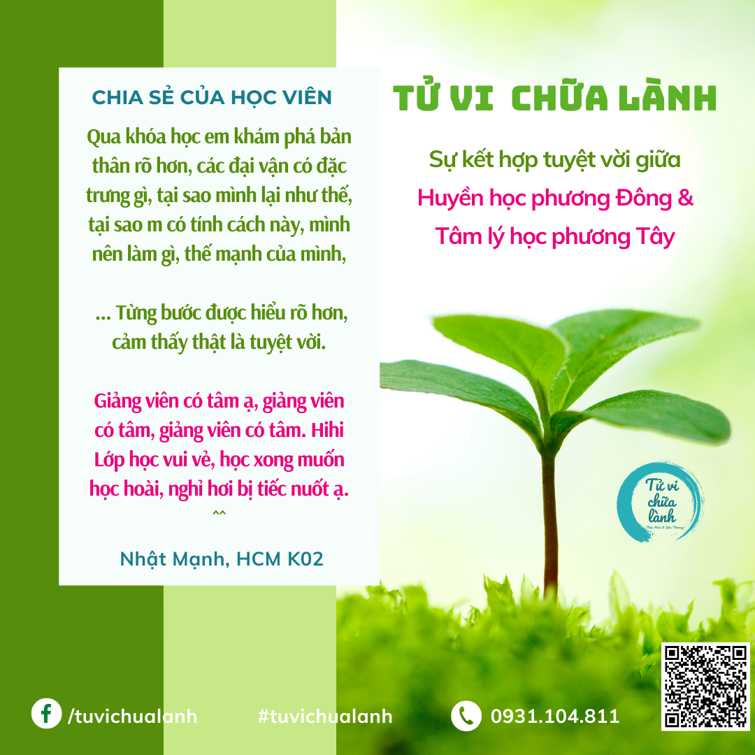 Cảm nhận học viên Tử Vi Chữa Lành