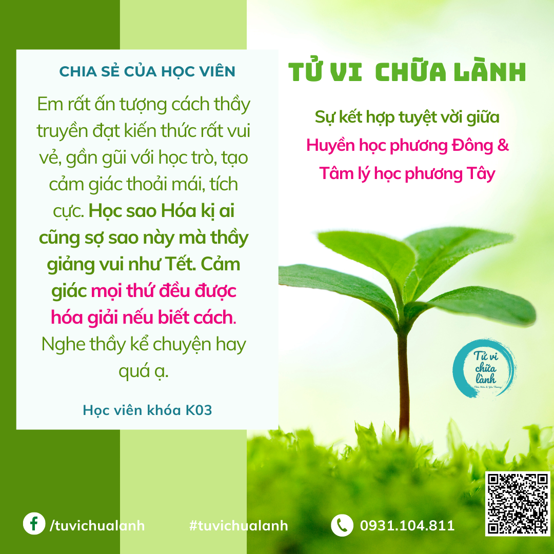 Cảm nhận học viên Tử Vi Chữa Lành