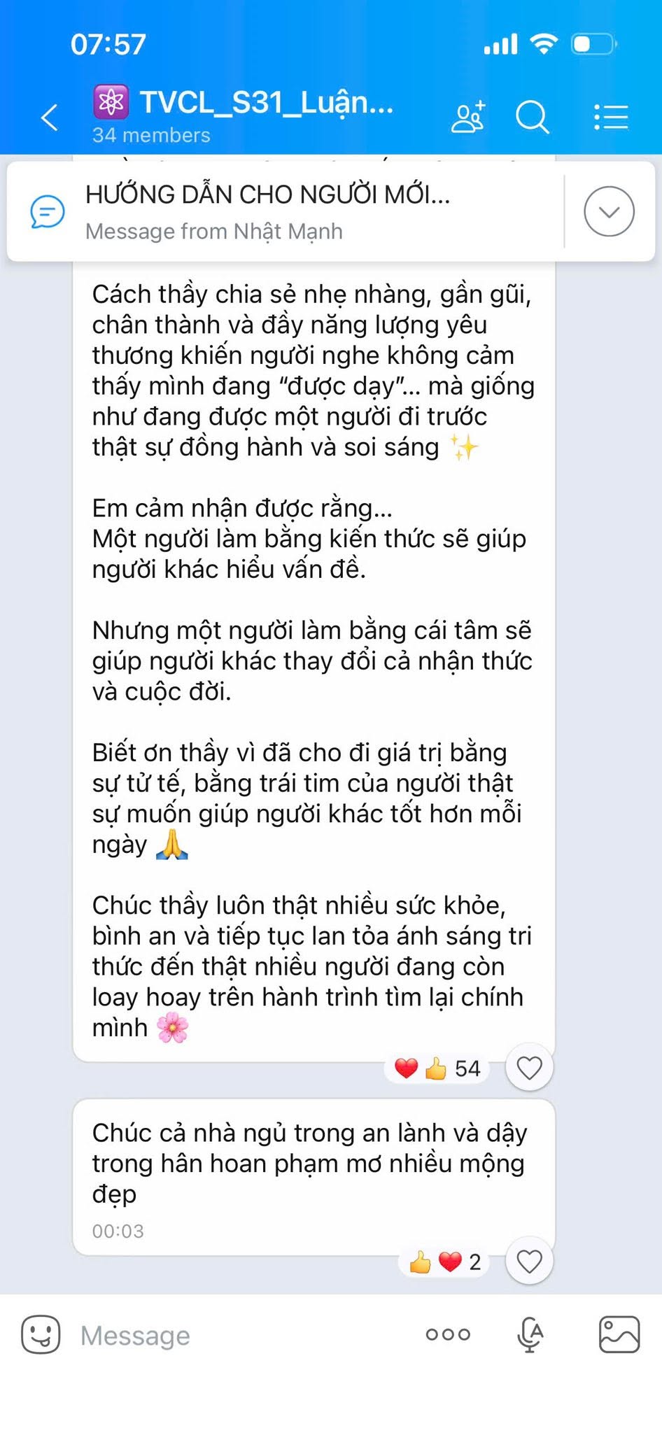 Trần Thị Bé Ba · Lớp S31 · Phần 2: Phần tiếp theo của chia sẻ: sự đồng hành và lòng biết ơn người thầy.